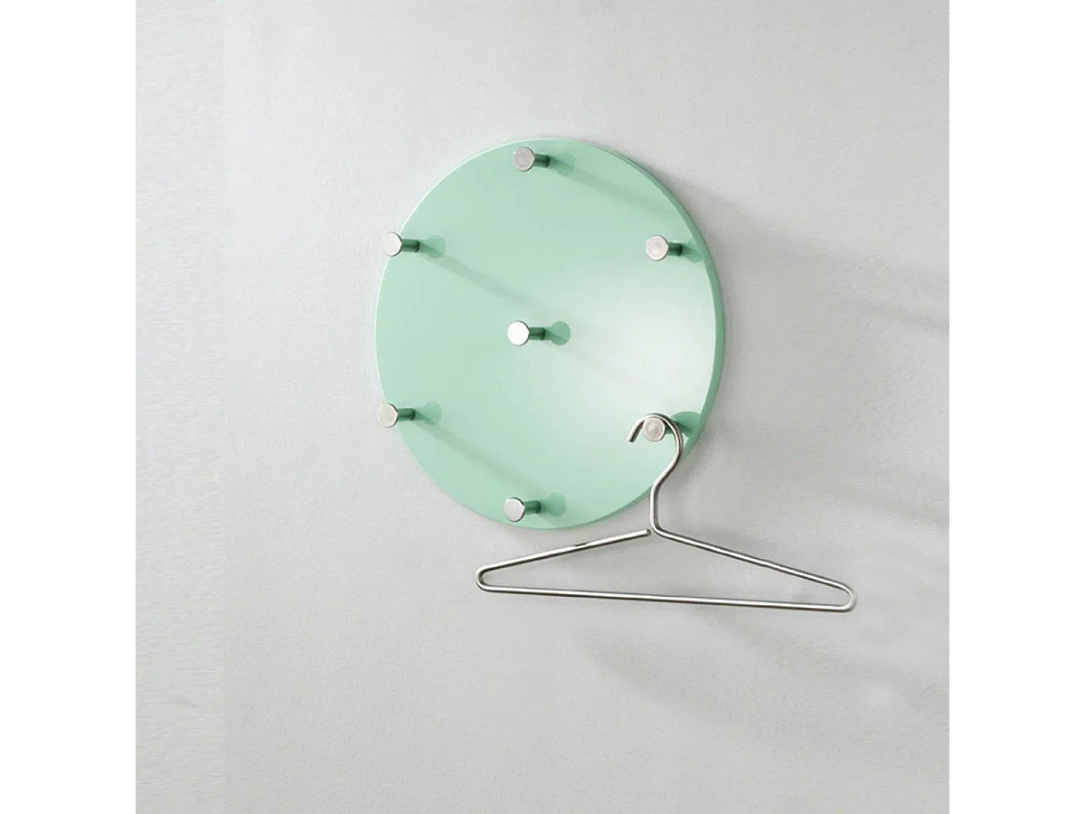 Patère Murale Ronde "Kely" 35cm Menthe