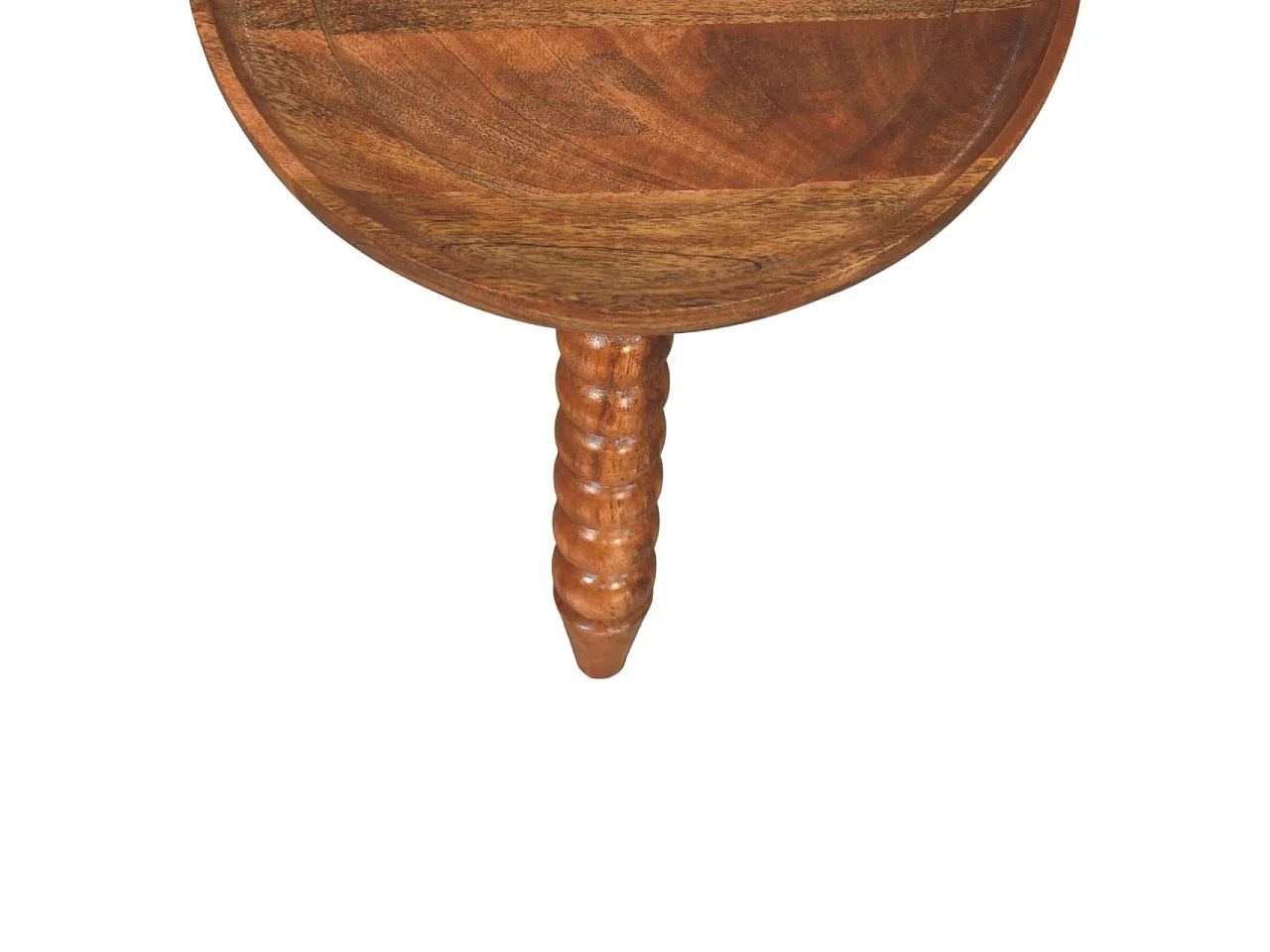 Artisan Furniture Solid Wood Spindle Tray Side Table, Brown