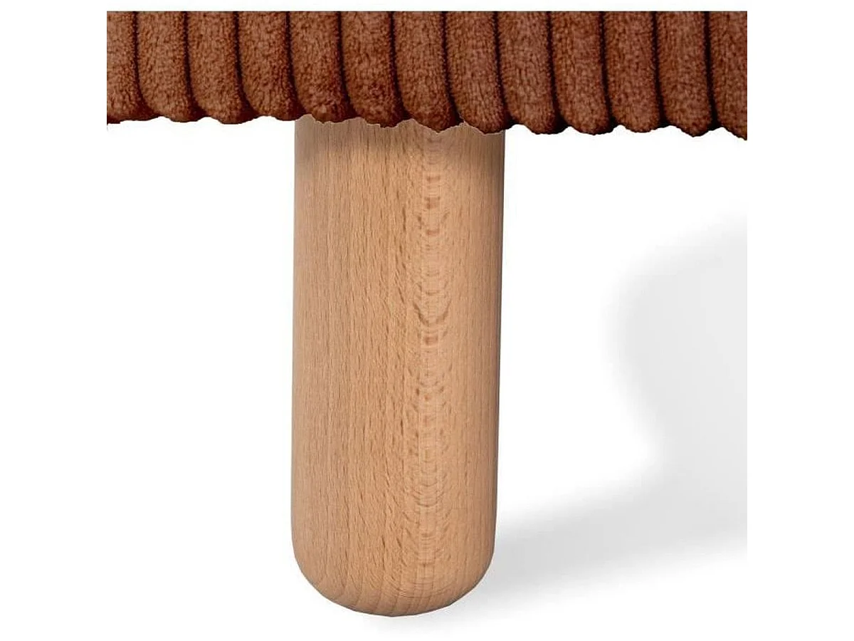 CASAPY GINO 3-Zits Omvormbare Bank met Opbergruimte, Corduroy Fluweel, Terracotta