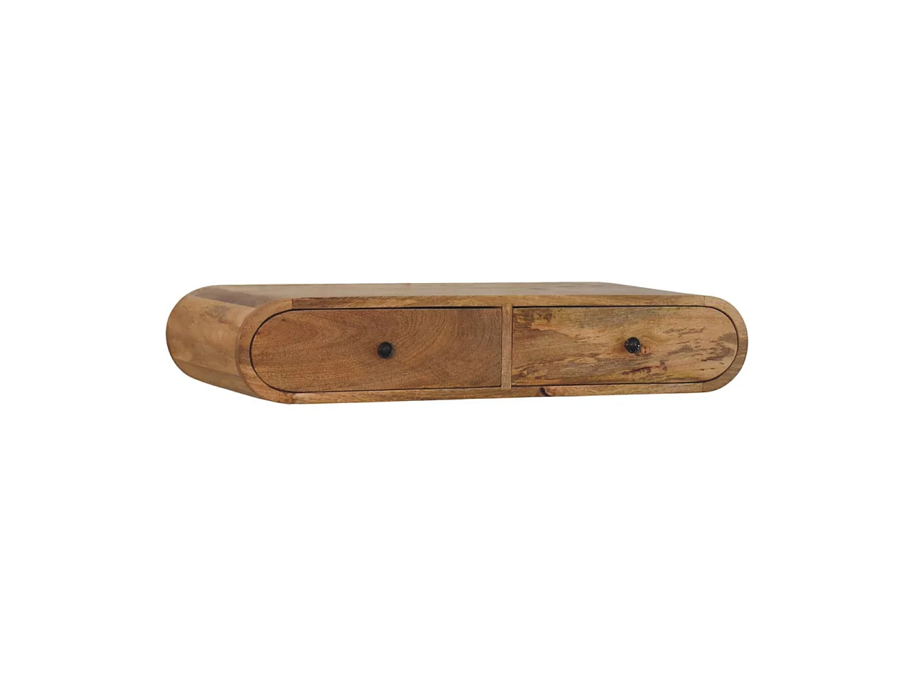 Artisan Furniture Contour veggkonsoll i heltre med 2 skuffer
