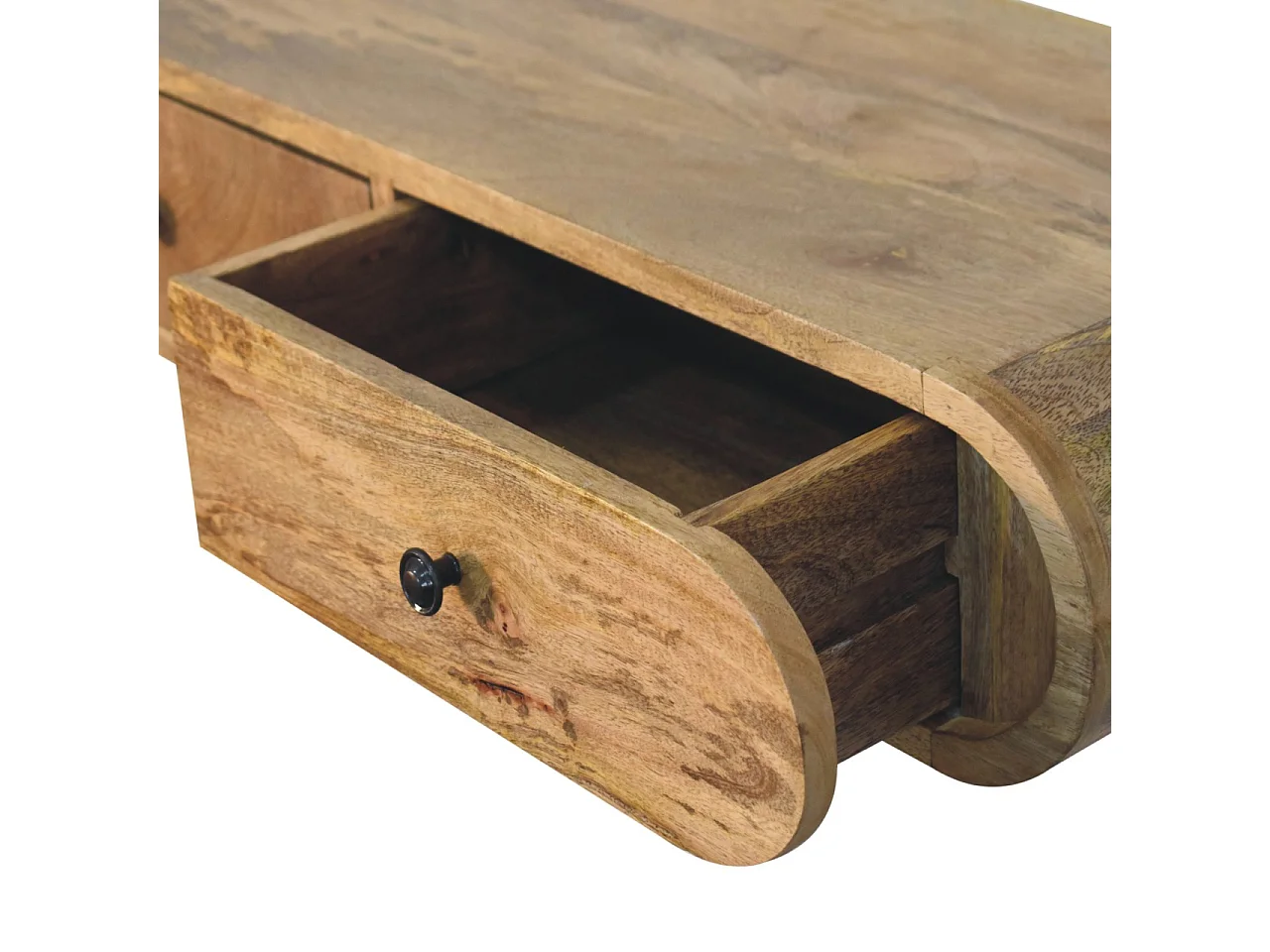 Artisan Furniture Contour veggkonsoll i heltre med 2 skuffer