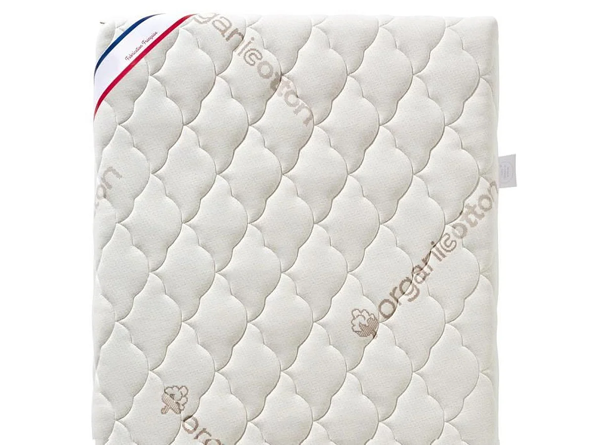 Matelas berceau P'TIT LIT Organic Cotton 120 x 60 cm - 10 cm d'épaisseur, OEKO‑TEX