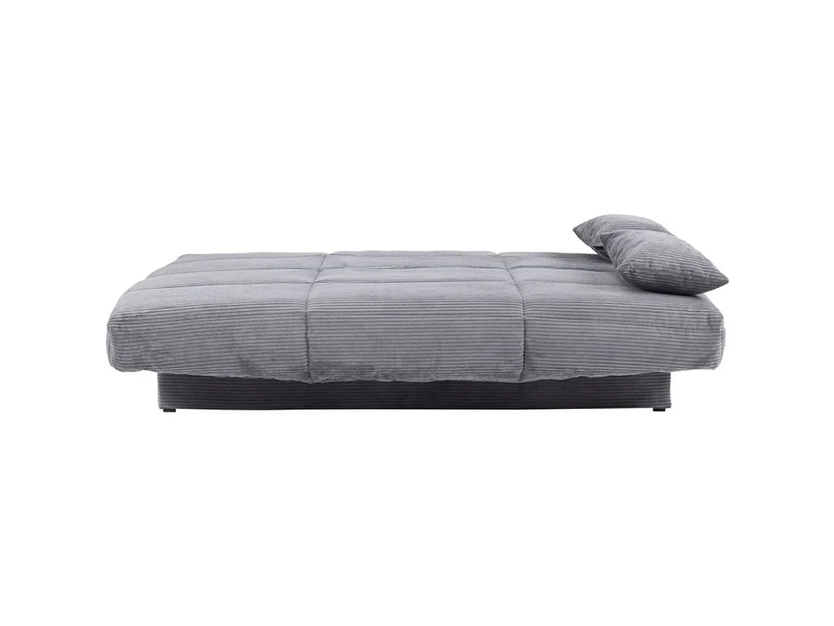 CONFORTEAM CLEM canapé clic-clac 3 places velours côtelé anthracite 190 x 90 cm
