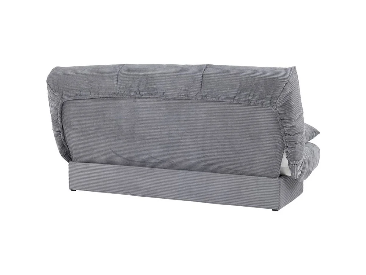 CONFORTEAM CLEM canapé clic-clac 3 places velours côtelé anthracite 190 x 90 cm
