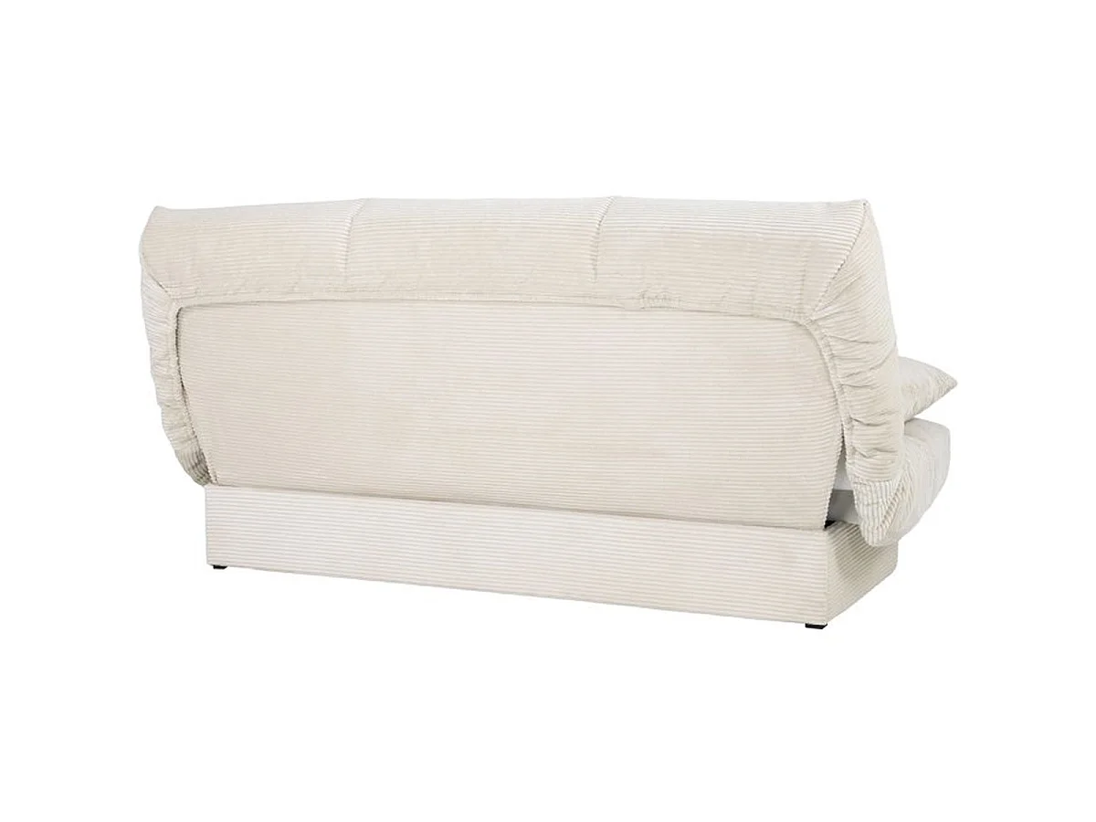 CONFORTEAM CLEM canapé clic-clac 3 places velours côtelé beige 190 x 90 x 92 cm