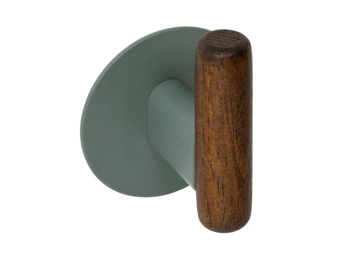 Lot de 2 Patères Adhésives "Cassie" 8cm Vert