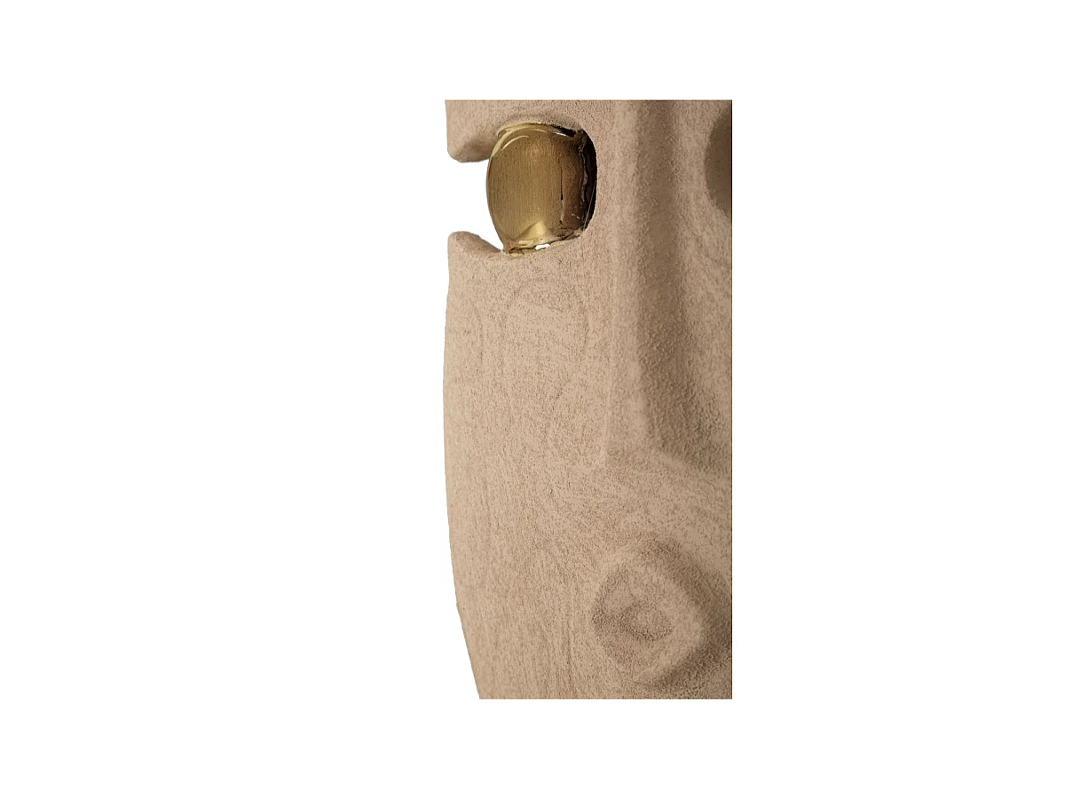Lot de 2 Objets Muraux Déco "Dakar" 40cm Marron