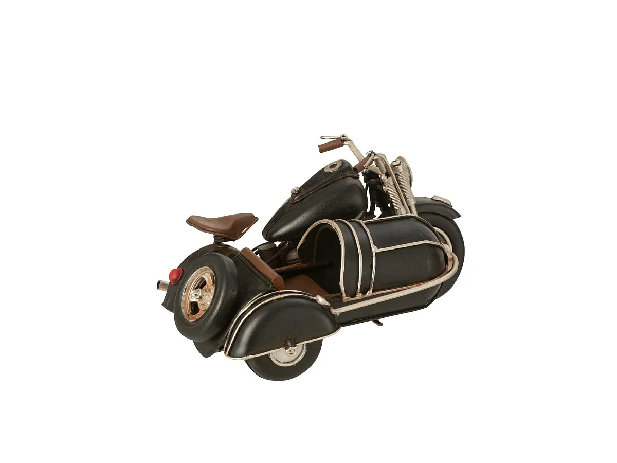 Moto Déco en Métal "Antique" 26cm Noir