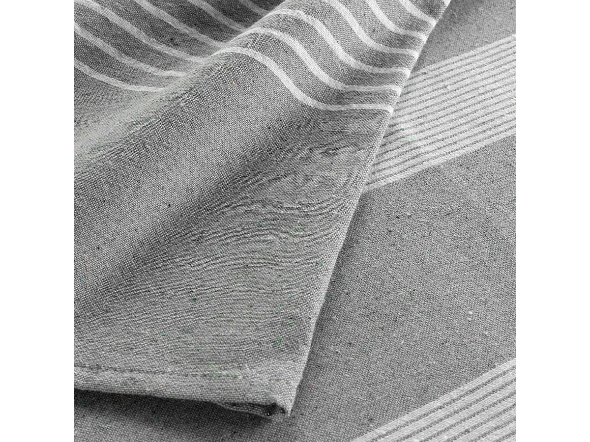 Couvre-Lit Tissé Imprimé "Adele" 180x220cm Gris