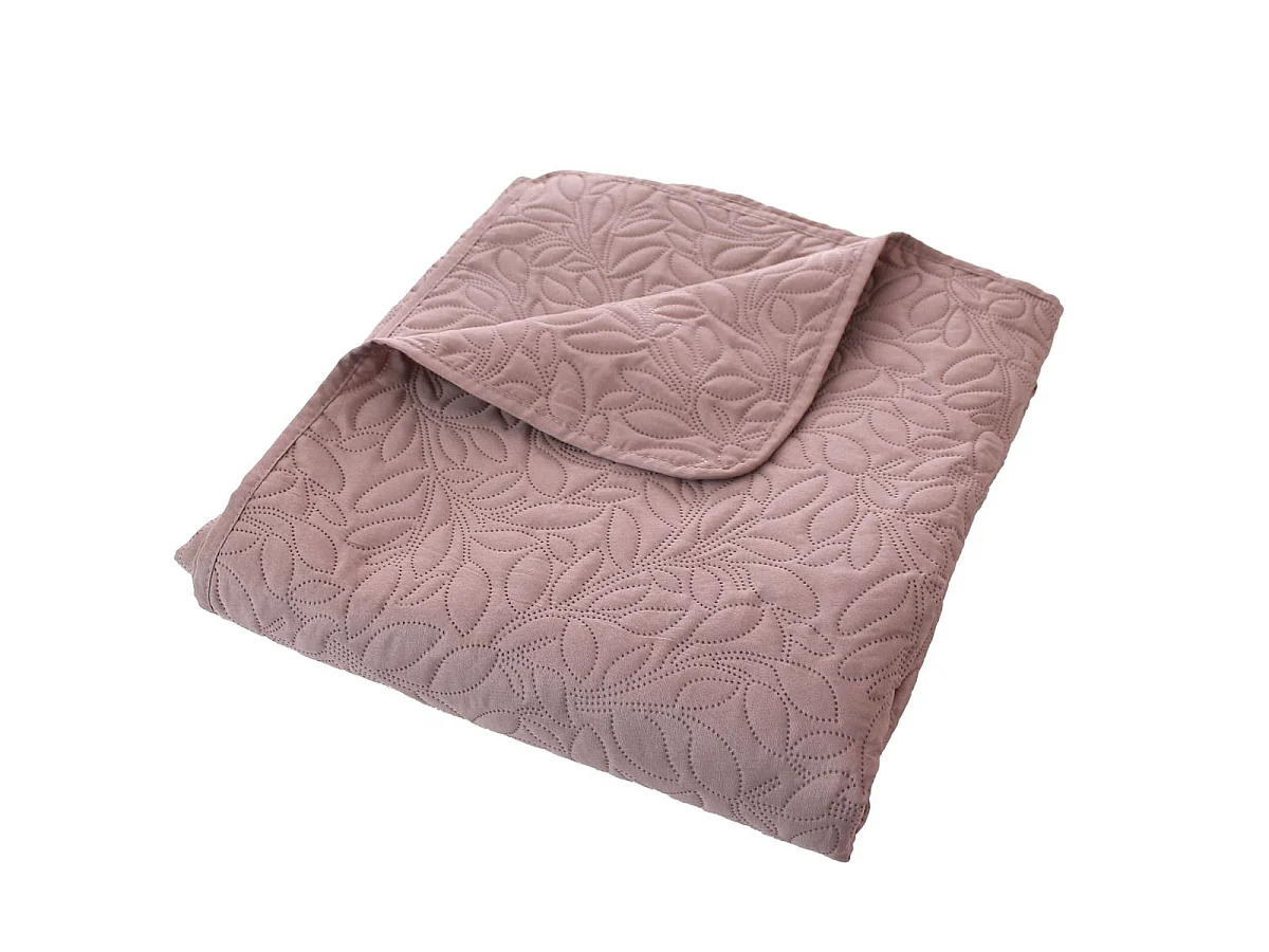 Couvre-lit en Microfibre "Rosa" 220x240cm Rose