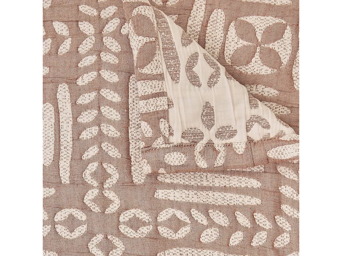 Dessus de Lit "Nuvia" 240x260cm Terracotta