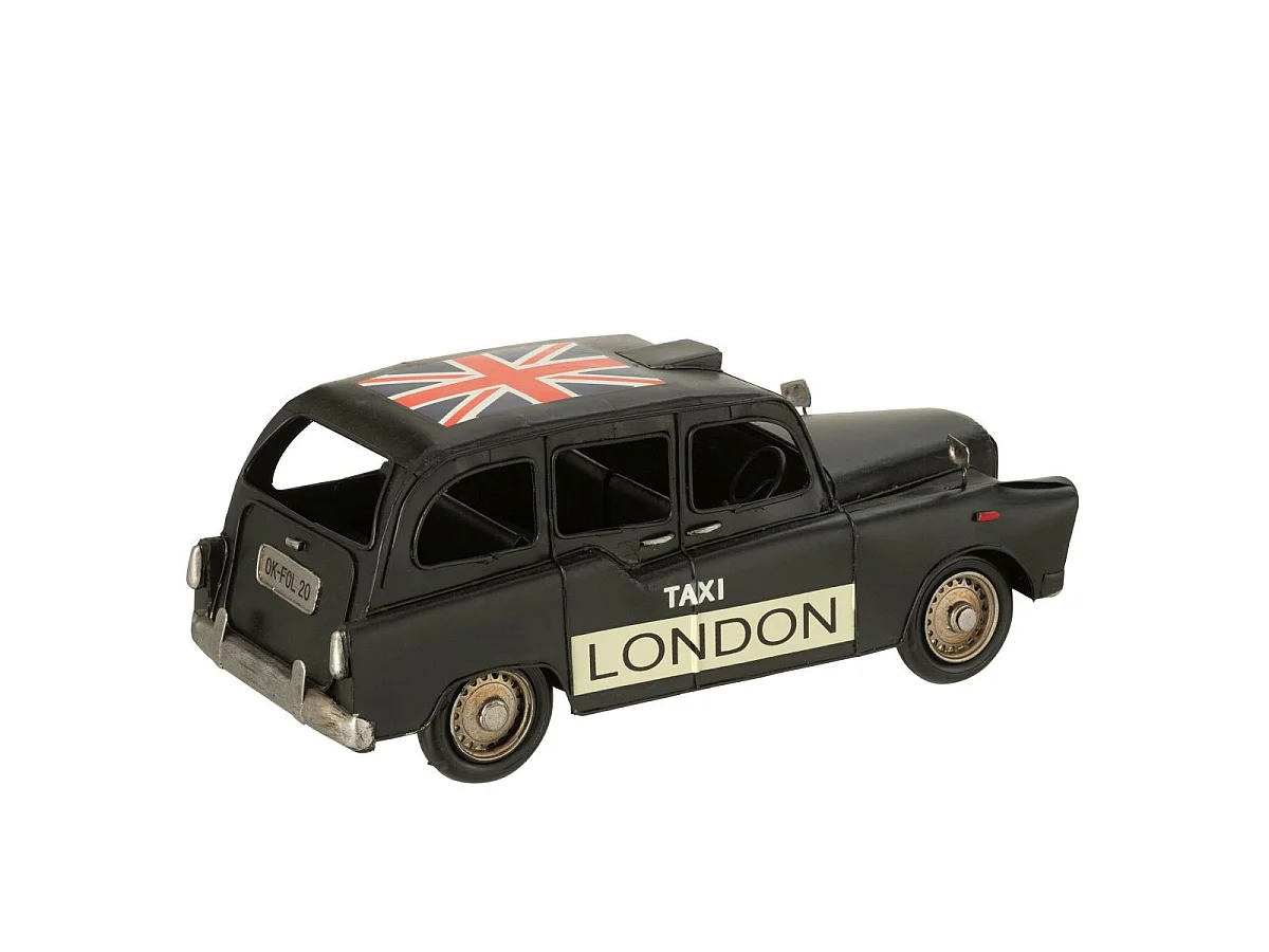 Voiture Déco en Métal "Antique" 32cm Noir