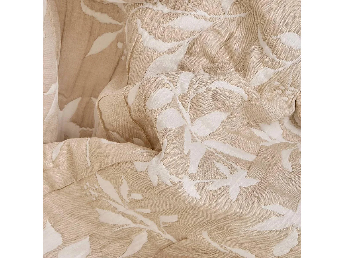 Dessus de Lit Réversible "Nuvia" 240x260cm Beige