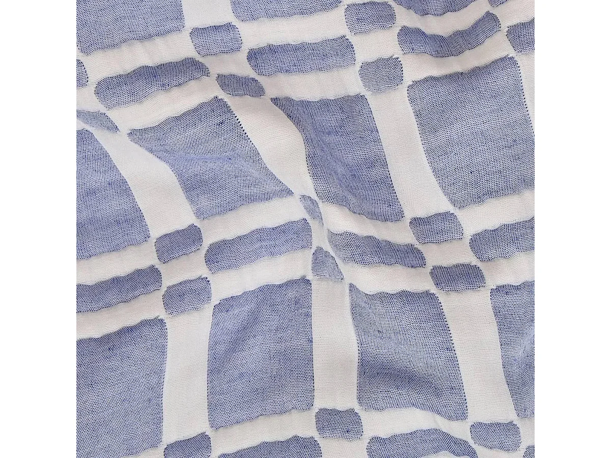 Dessus de Lit Réversible "Nuvia" 240x260cm Bleu