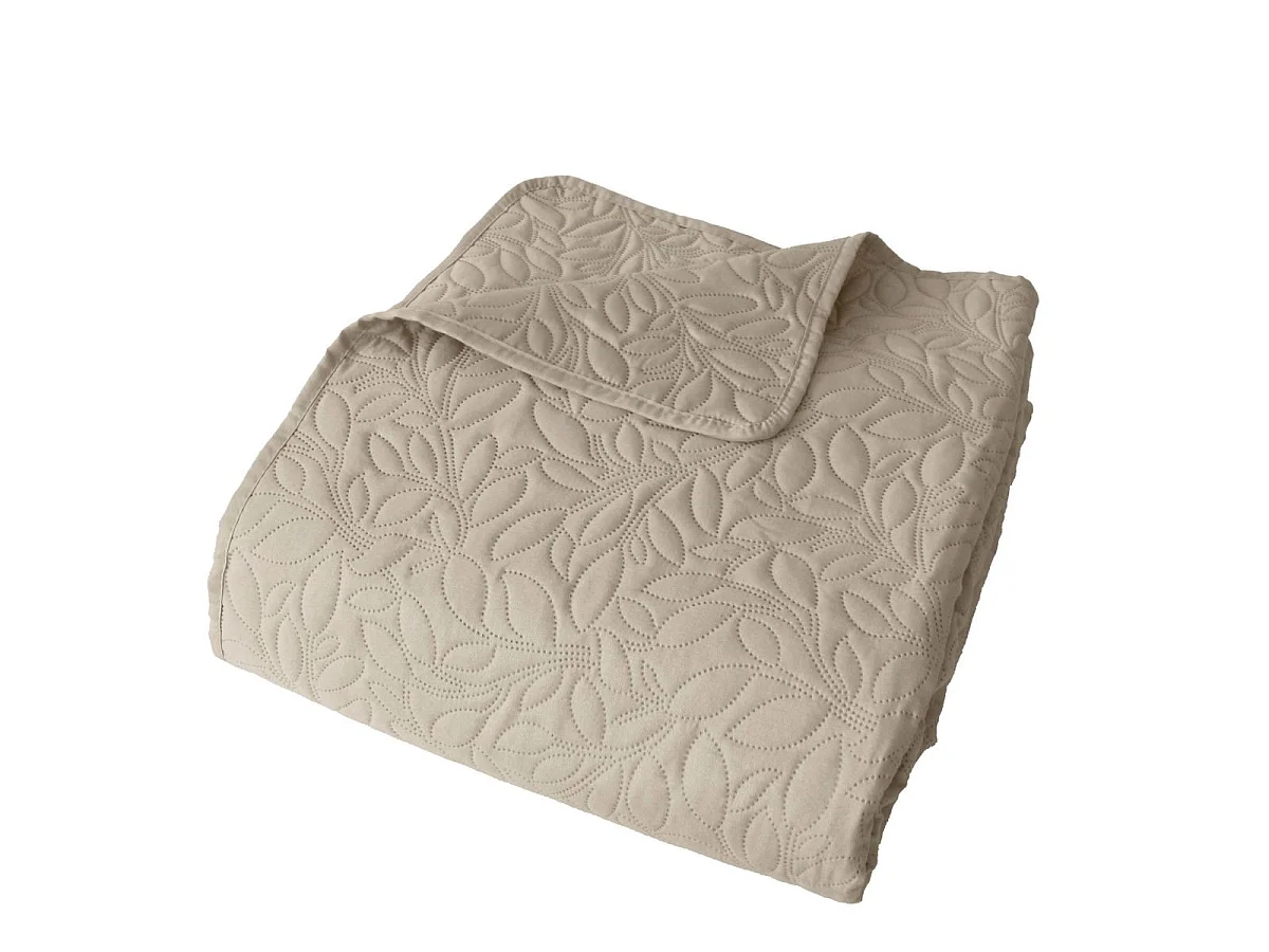 Couvre-lit en Microfibre "Rosa" 220x240cm Naturel