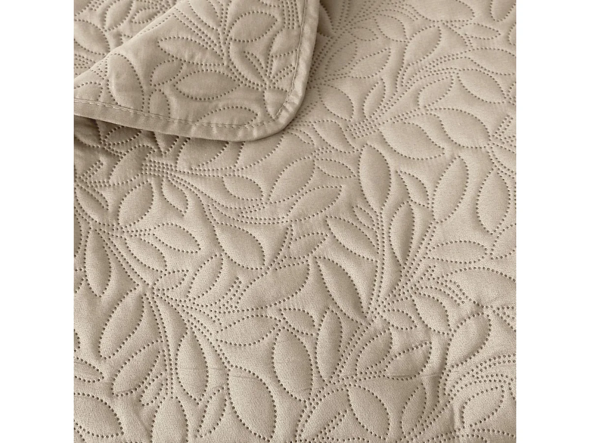 Couvre-lit en Microfibre "Rosa" 220x240cm Naturel