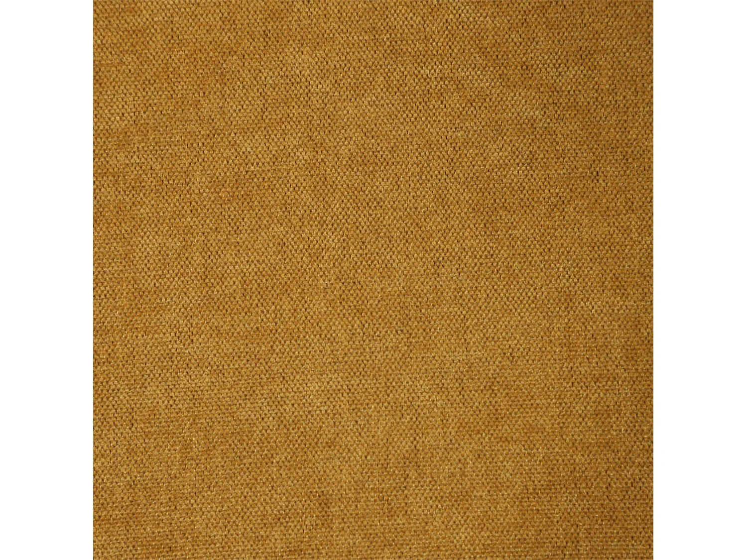 Lot de 2 tabourets de bar en bois d'hévéa naturel et tissu chenille moutarde - Paola