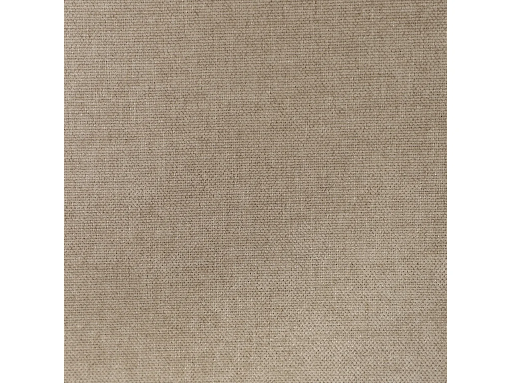 Lot de 2 tabourets de bar en bois d'hévéa naturel et tissu chenille taupe - Paola