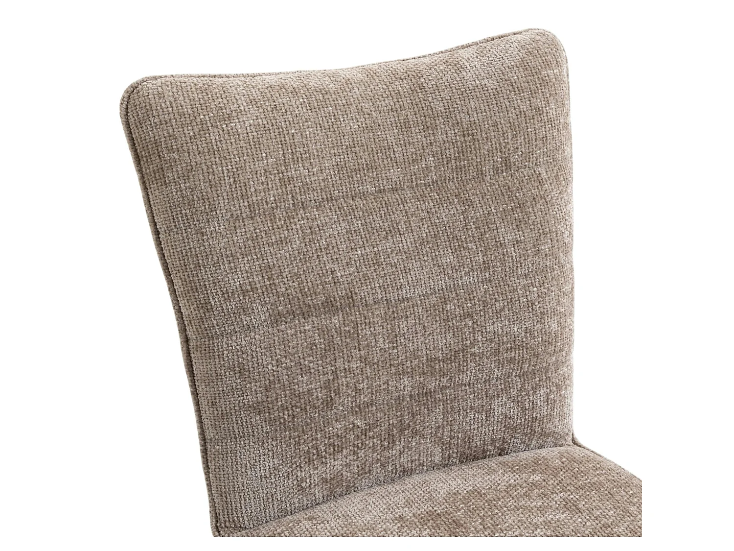 Chaise pivotante taupe en tissu texturé (x2) RIVANO