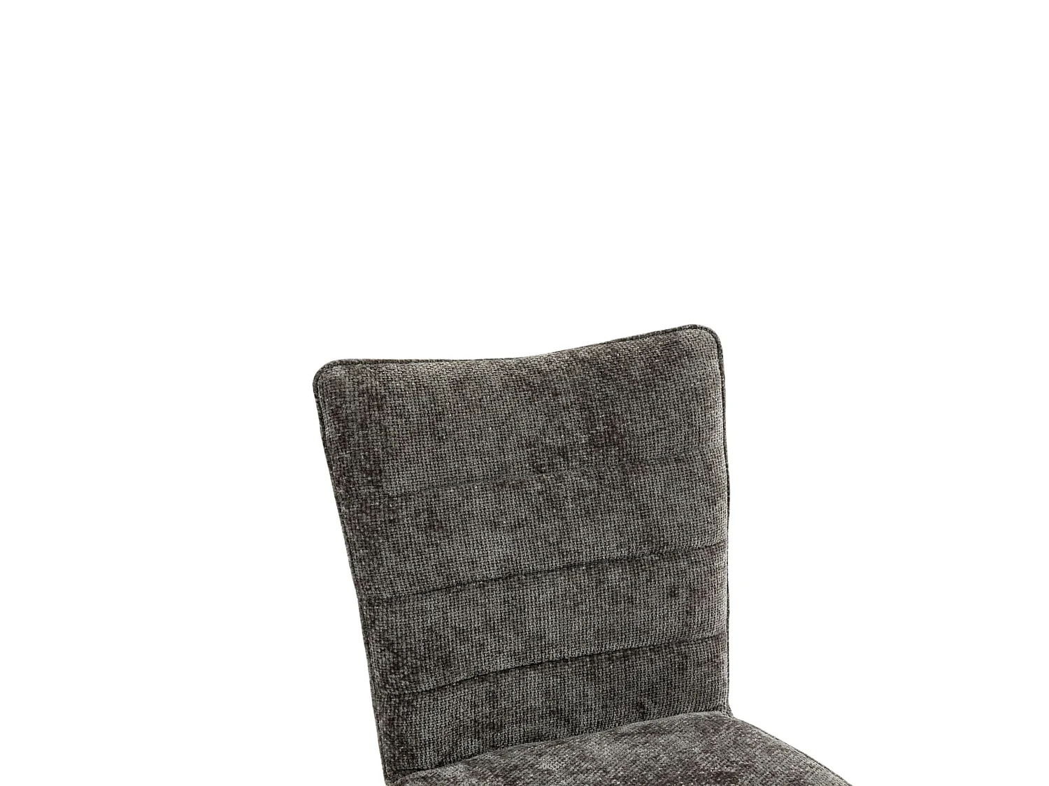 Chaise pivotante anthracite en tissu texturé (x2) RIVANO