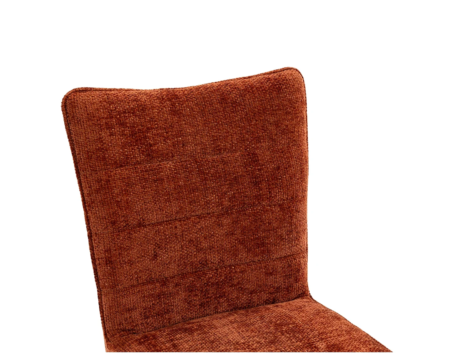 Chaise pivotante rouille en tissu texturé (x2) RIVANO