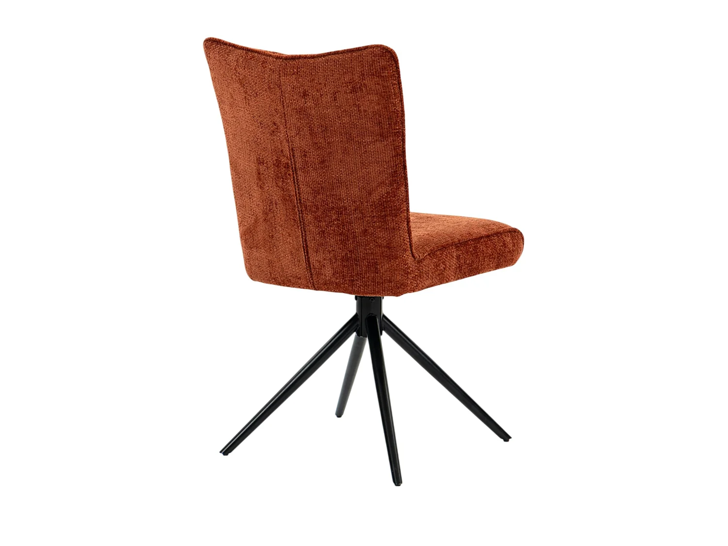 Chaise pivotante rouille en tissu texturé (x2) RIVANO