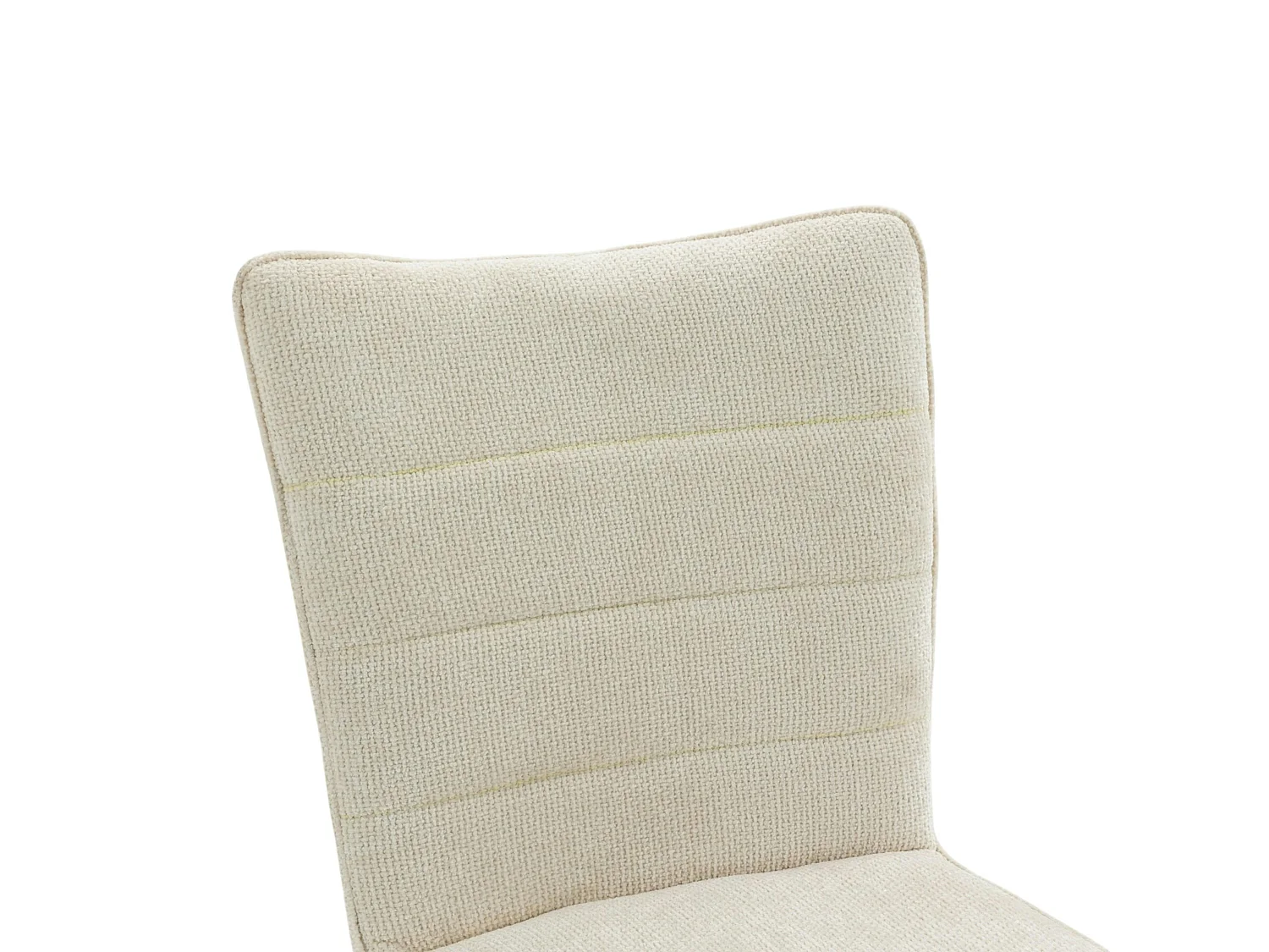 Chaise pivotante beige en tissu texturé (x2) RIVANO