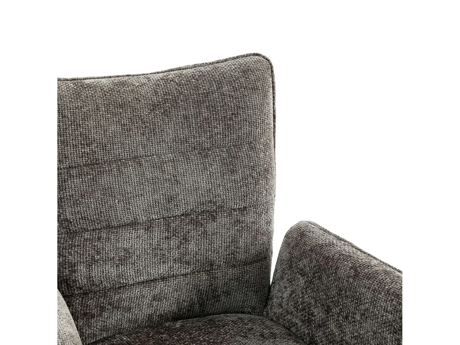 Fauteuil de table pivotant anthracite en tissu texturé (x2) RIVANO