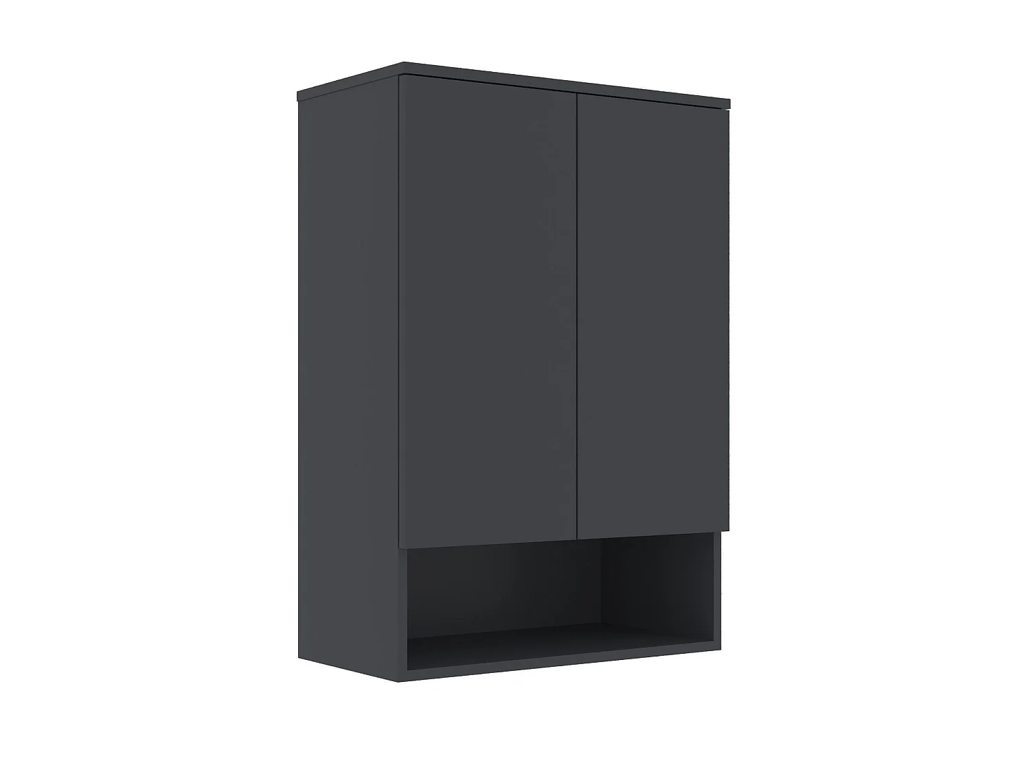 Matt Antracit Badrumsskåp 70x36x100 cm - Elegant & Funktionell Design