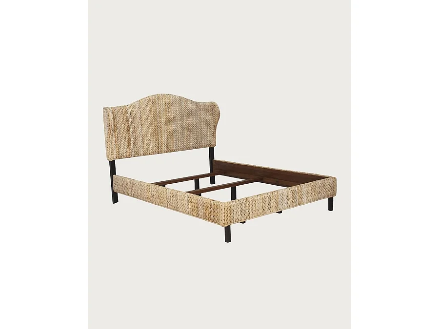 Rasa - Letto bohémien in abaca naturale intrecciata