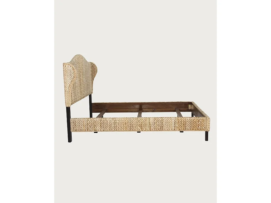 Rasa - Letto bohémien in abaca naturale intrecciata