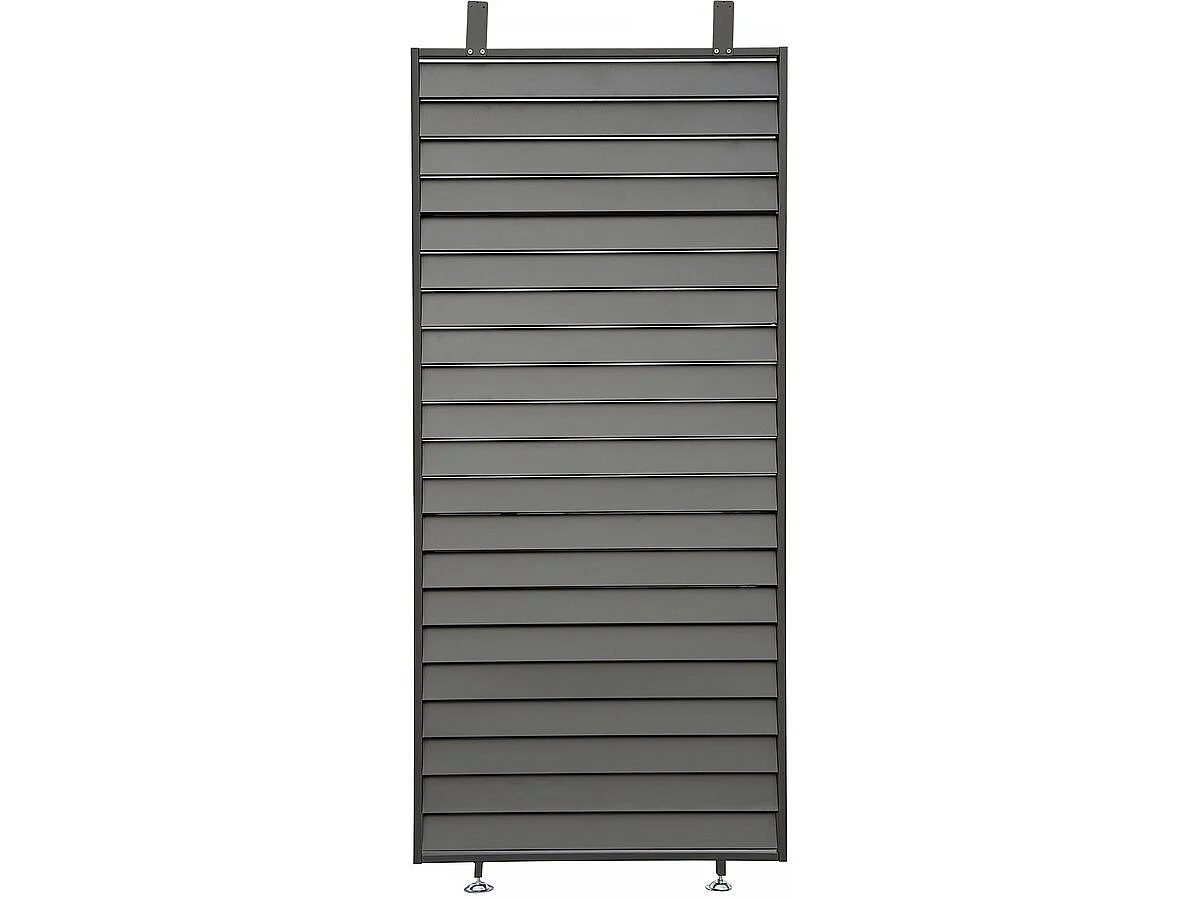 Modern Bioklimatisk Pergola med 9 Justerbara Aluminiumblad, Grå, 3 x 6 m