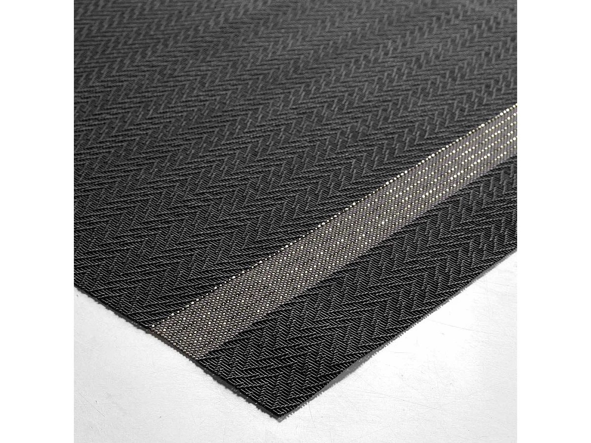 Set de Table Imprimé "Goldira" 30x45cm Noir & Or