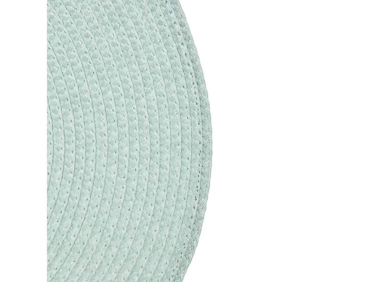 Set de Table Rond "Tressé" 38cm Vert Céladon