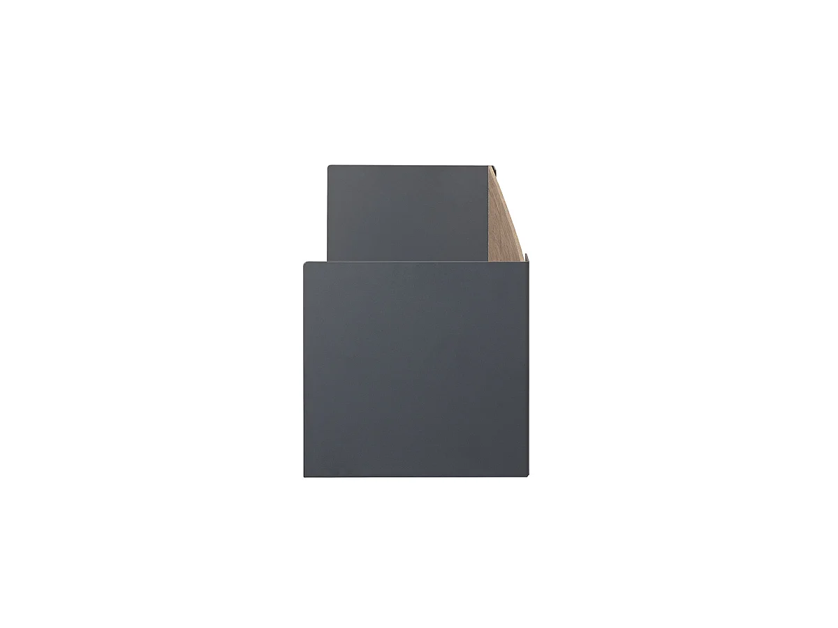 Étagère Murale Design "Korfu" 45cm Anthracite & Chêne