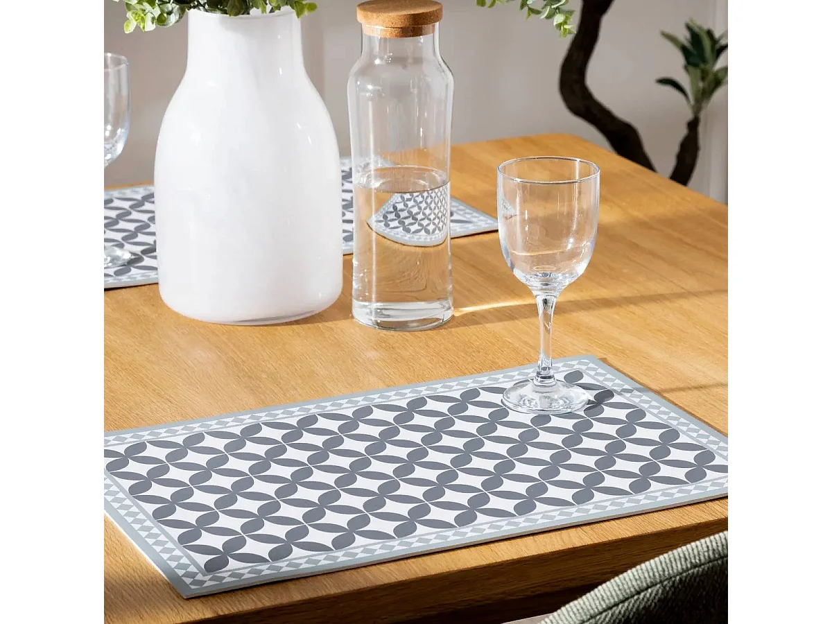 Set de Table Design "Moscy" 30x45cm Gris