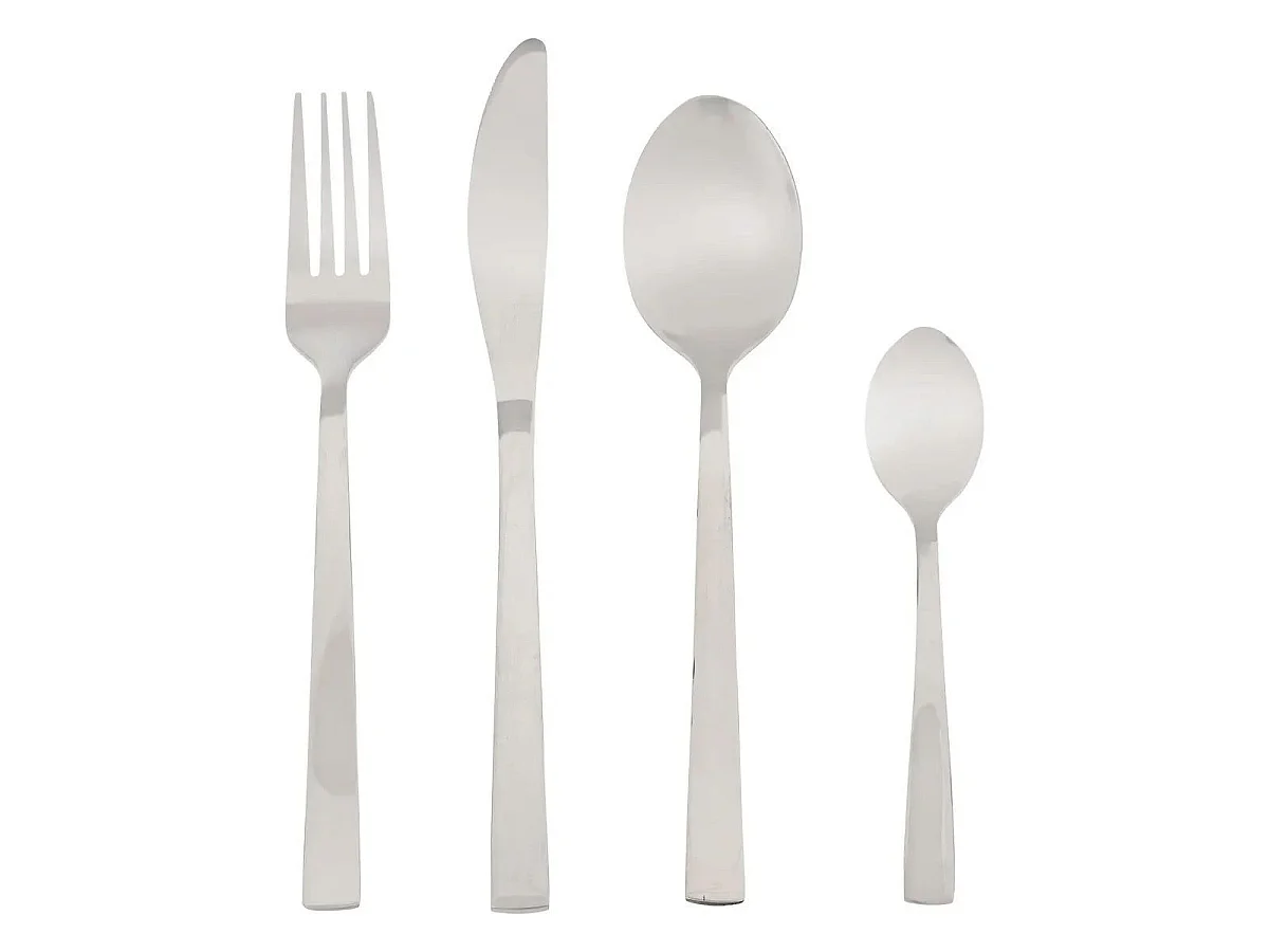 Ménagère 24 Pièces en Inox "Loma" 32cm Argent