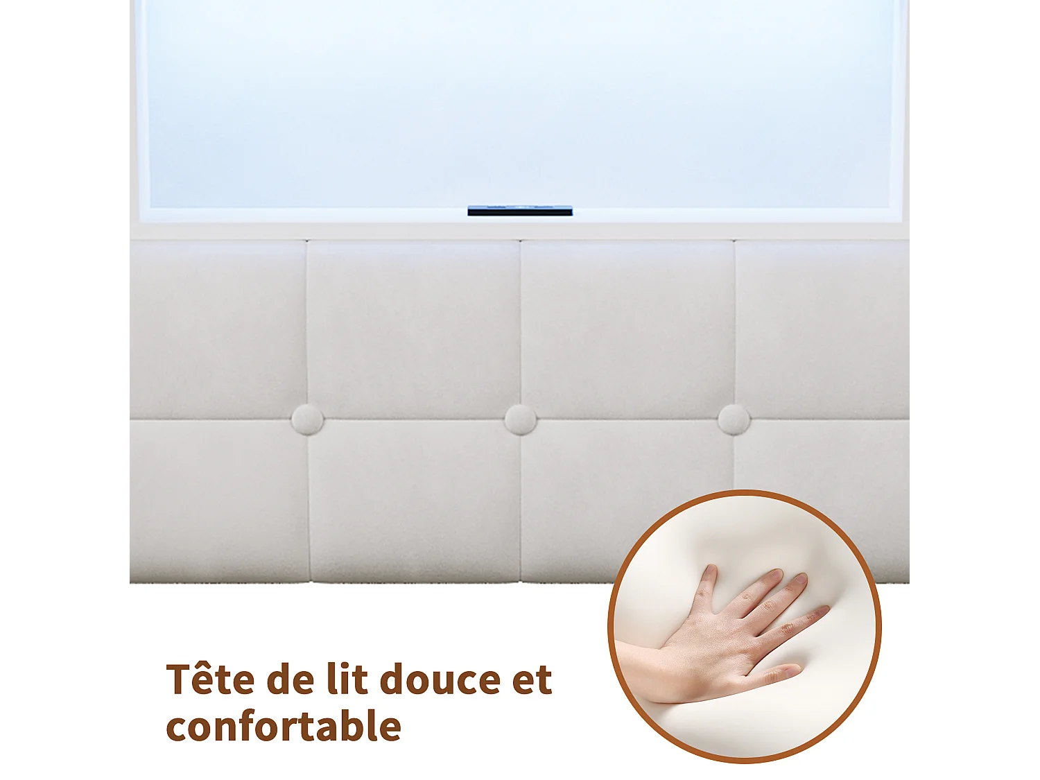 Lit 160x200 Capitonné avec 4 Tiroirs et LED,Station Recharge USB/Type-C,Tête de Lit Rangement,Cadre de Lit 2/3 Place,Velours Beige