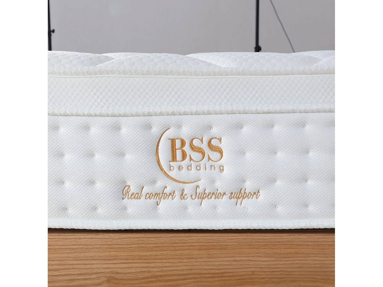 BSS BEDDING Sydney Matelas 200x200 cm, Ressorts Ensachés 7 Zones, Latex Naturel & Mémoire de Forme, H3, 30 cm, Respirant, Soutien Orthopédique