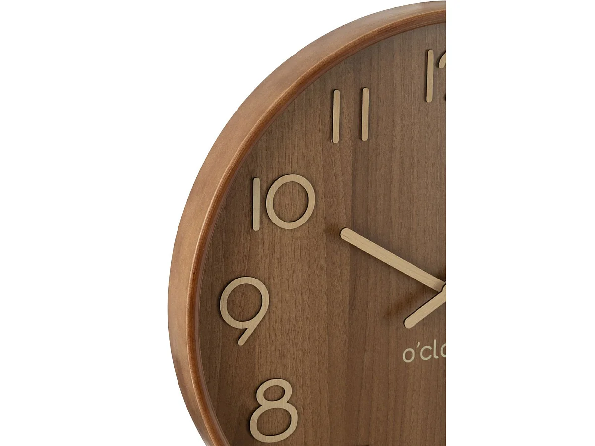 Horloge Murale en Bois "Marion" 53cm Marron