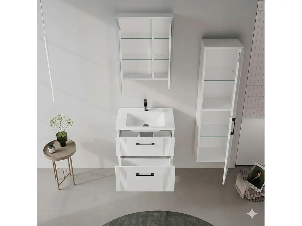 Badkamerkast "Bari 40" - 40 x 32 x 138 cm - Matwit