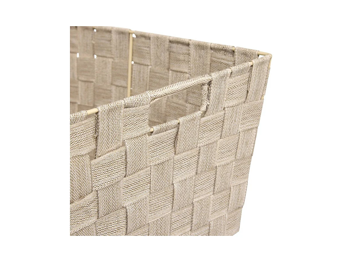 Panier de Rangement Biseauté "Lise" 38cm Beige