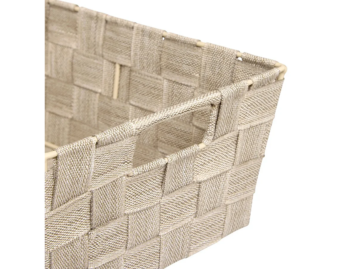 Panier de Rangement Biseauté "Lise" 28cm Beige