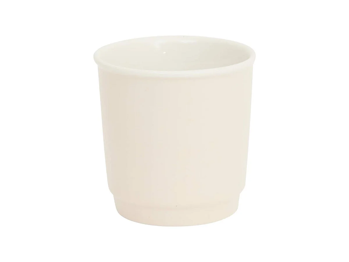 Lot de 6 Tasses à Café "Nature" 9cl Crème