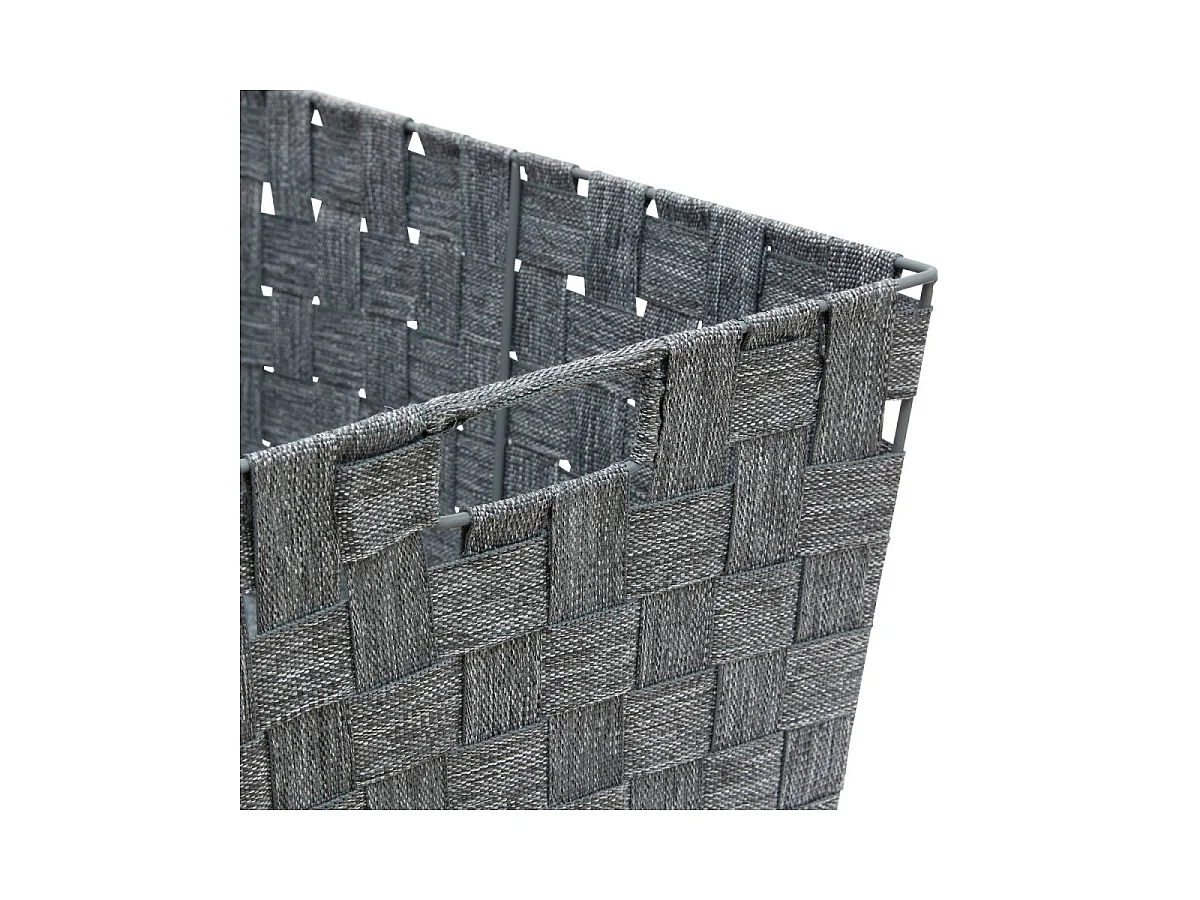 Panier de Rangement Biseauté "Lise" 38cm Gris