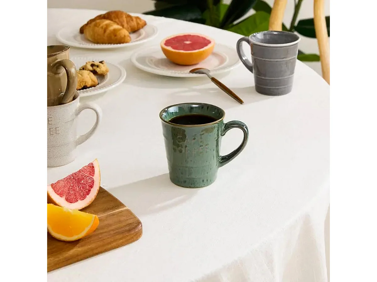 Lot de 6 Mugs à Café "Joel" 20cl Vert