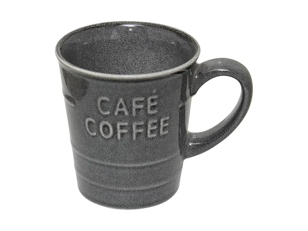 Lot de 6 Mugs à Café "Joel" 20cl Gris