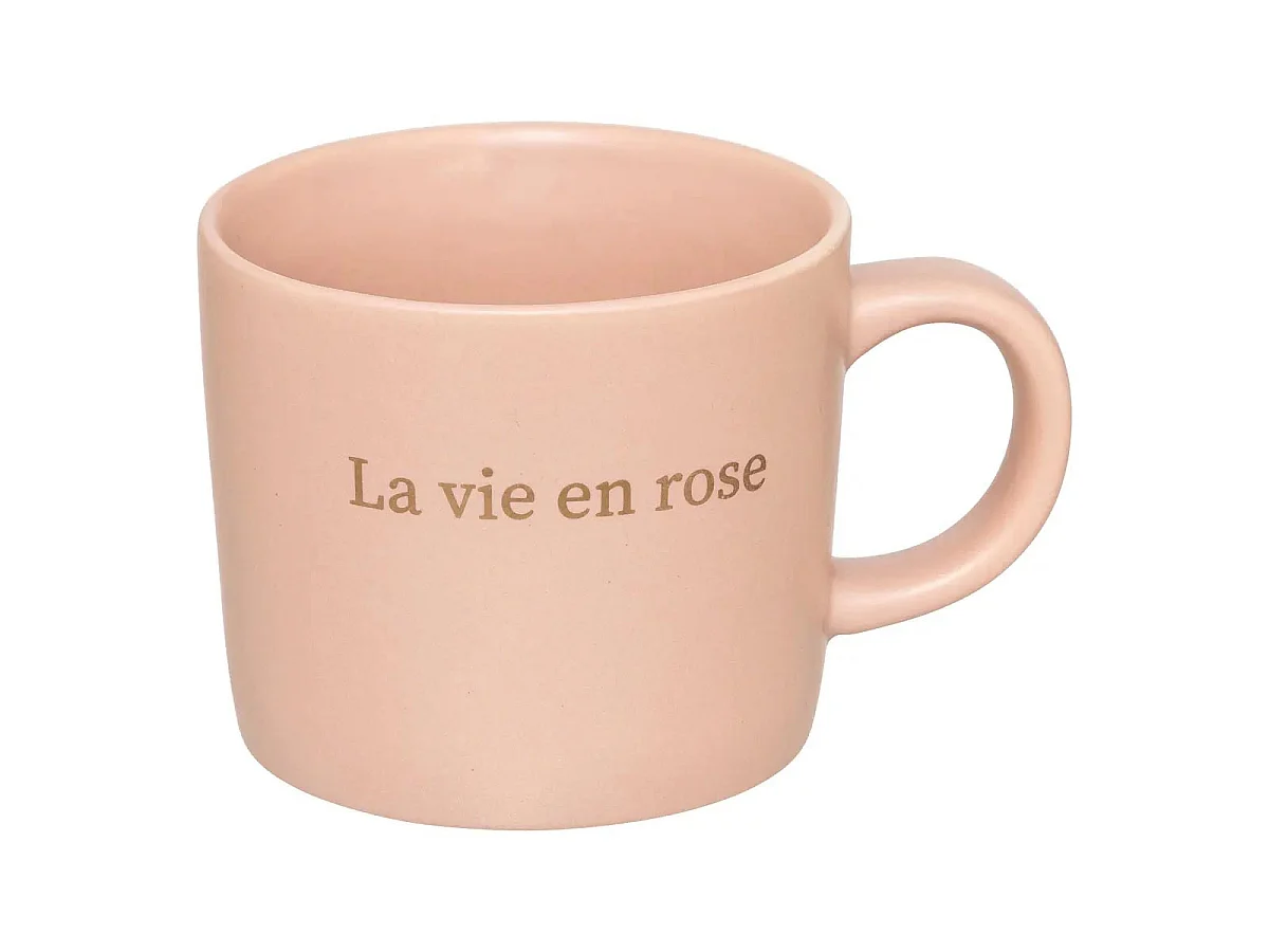 Lot de 4 Mugs sur Rack "Belle Journée" 20cl Multicolore