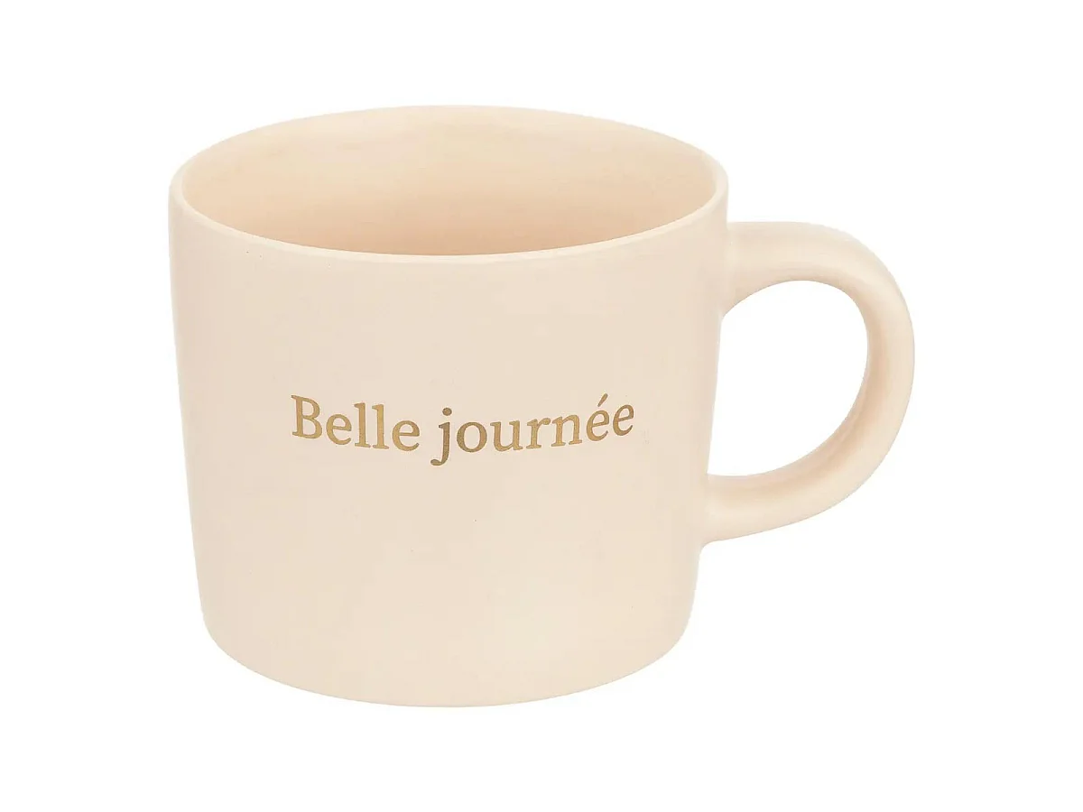 Lot de 4 Mugs sur Rack "Belle Journée" 20cl Multicolore