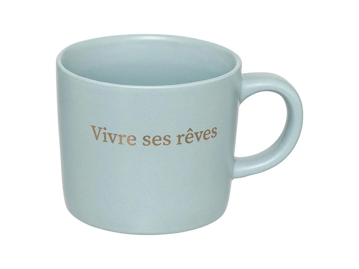 Lot de 4 Mugs sur Rack "Belle Journée" 20cl Multicolore